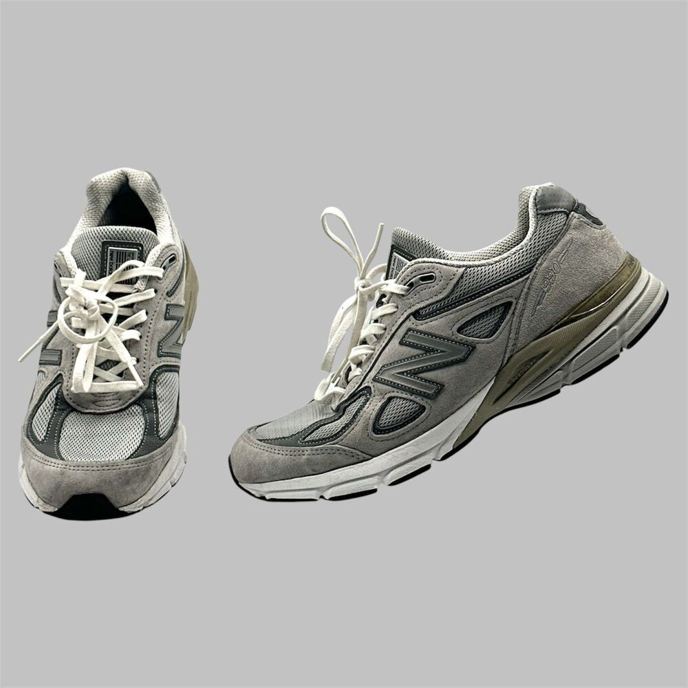 New Balance M990GL4 990V4 Mens Size 9 2A Running Shoes Grey Suede Castlerock